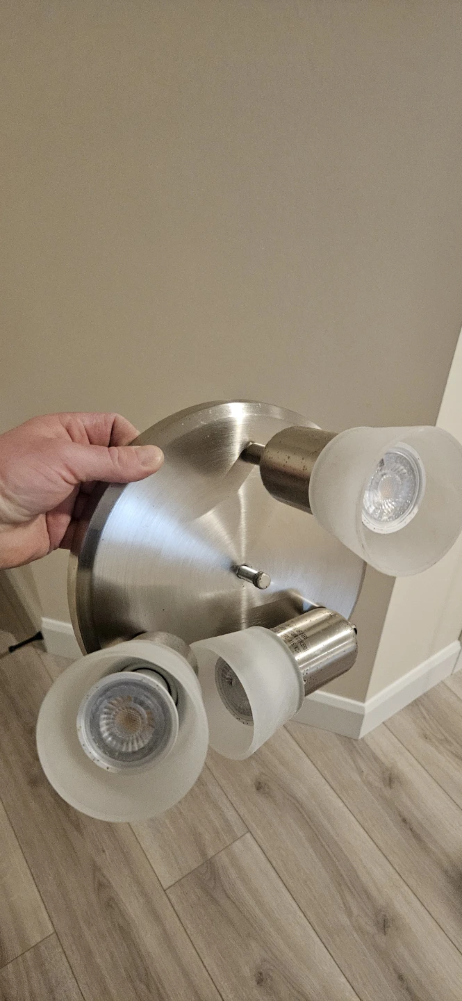 Satin Nickel 3-Light Ceiling Fixture