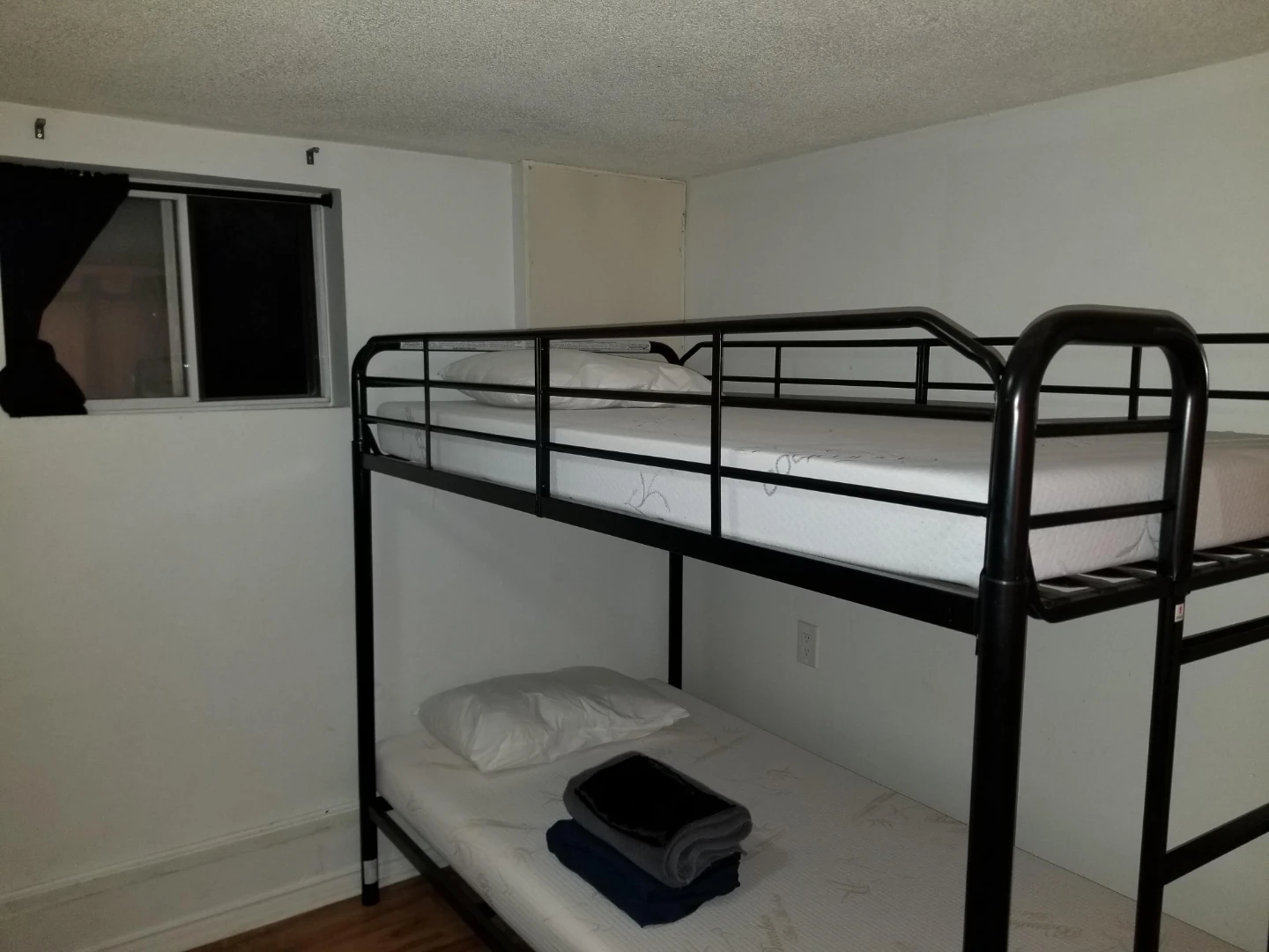 Adult Black Metal Twin Bunk Bed