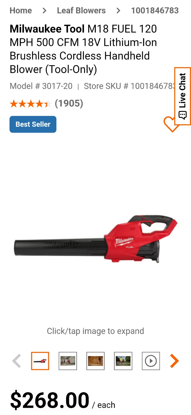 Milwaukee M18 FUEL Cordless Handheld Blower - photo 2