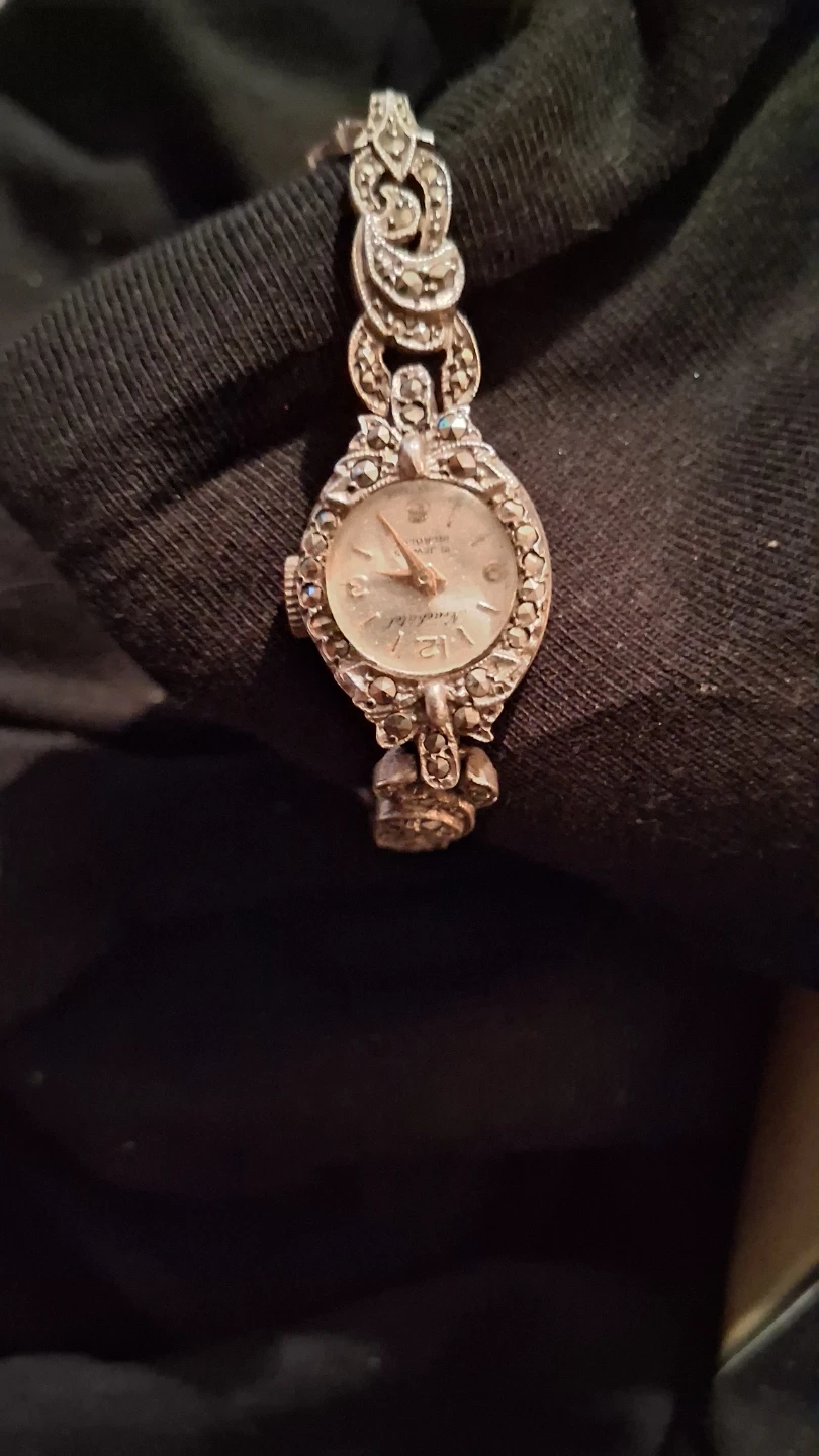 Vintage silver marzinite Bracelet Watch
