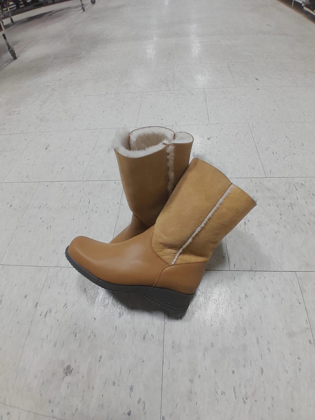 Tan Leather Winter Boots Original Canadienne Dry size 9.5 - photo 4