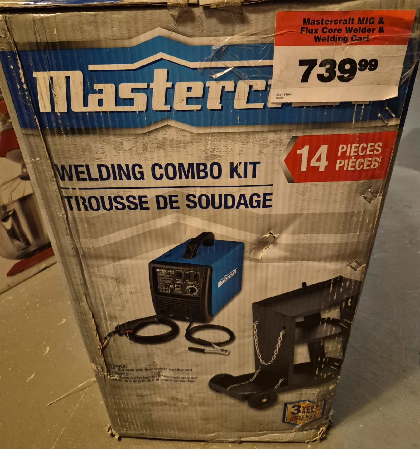 NEW Mastercraft 120V MIG Welder Kit & Cart - photo 5