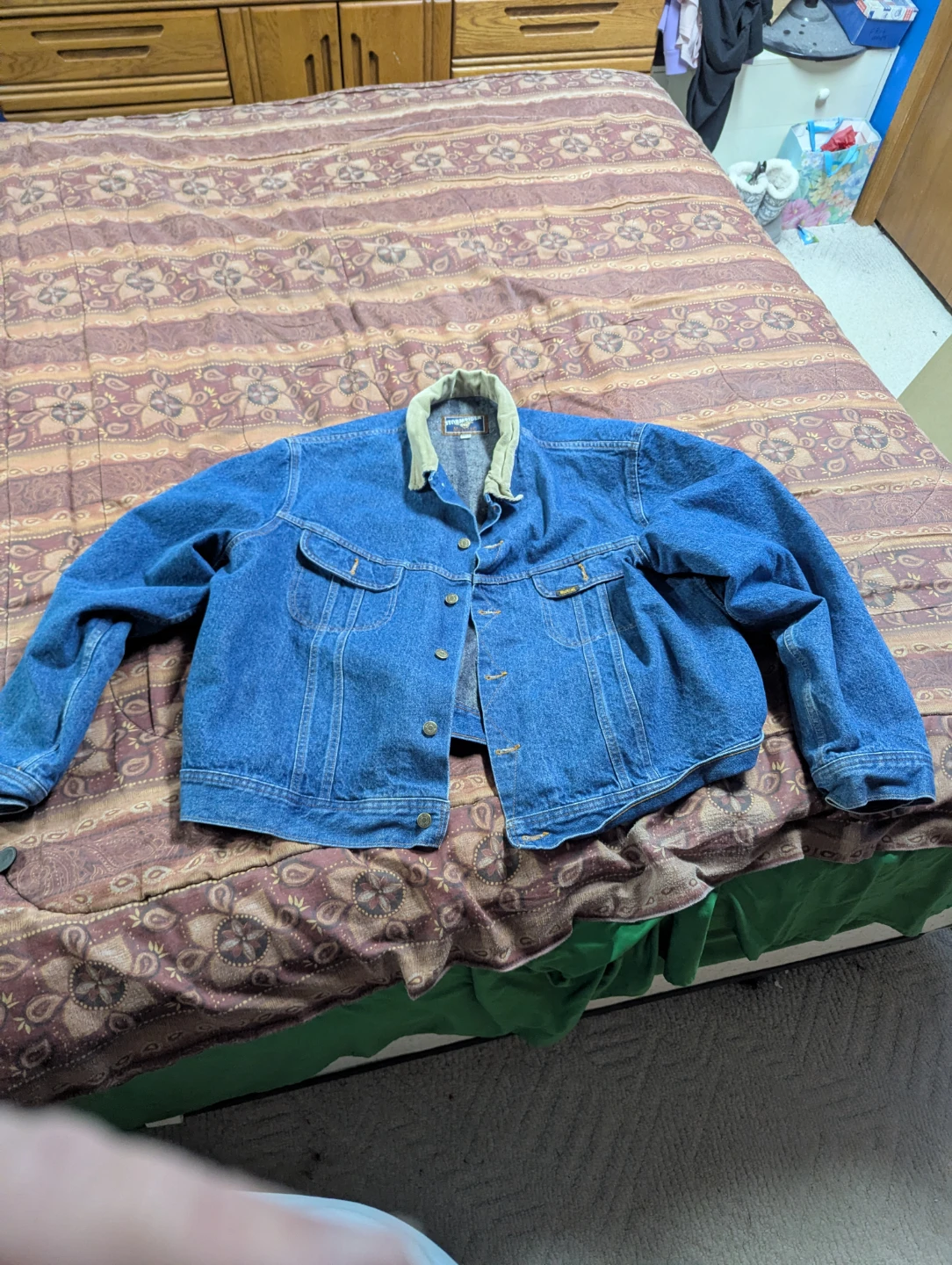Blanket lined jean jacket