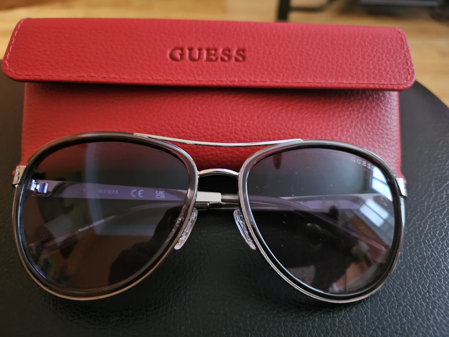 Guess Sunglasses with Red Case