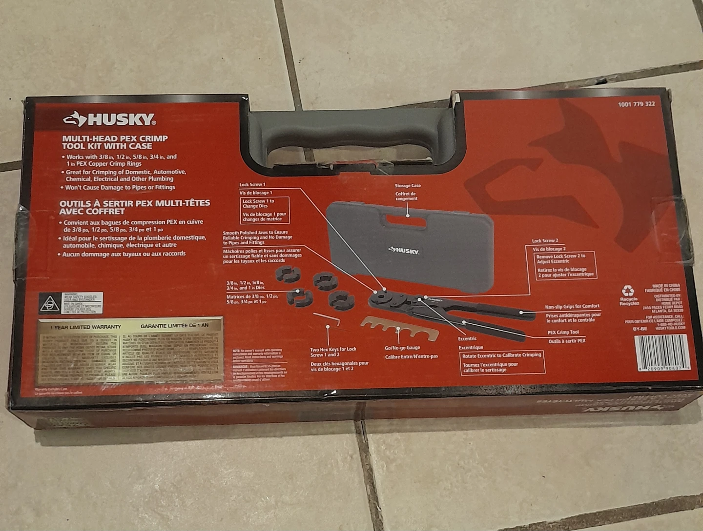 Husky Multi-Head PEX Crimp Tool Kit with Case - photo 2