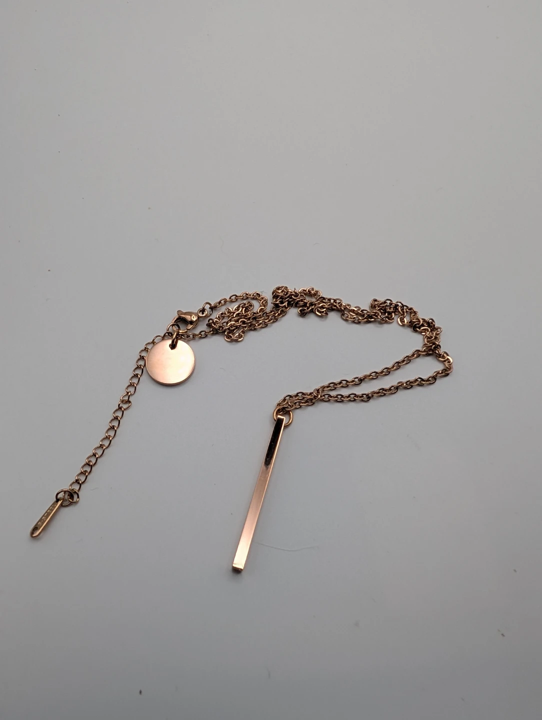 Rose Gold Bar Pendant Necklace (3 for $10)