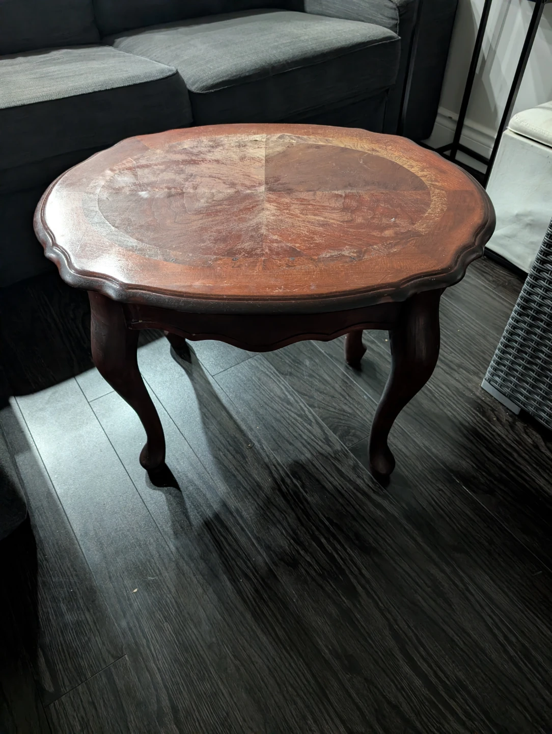 Vintage Ornate Wood Coffee Table