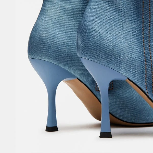New! Steve Madden Denim Ankle Boots - 10 - photo 3