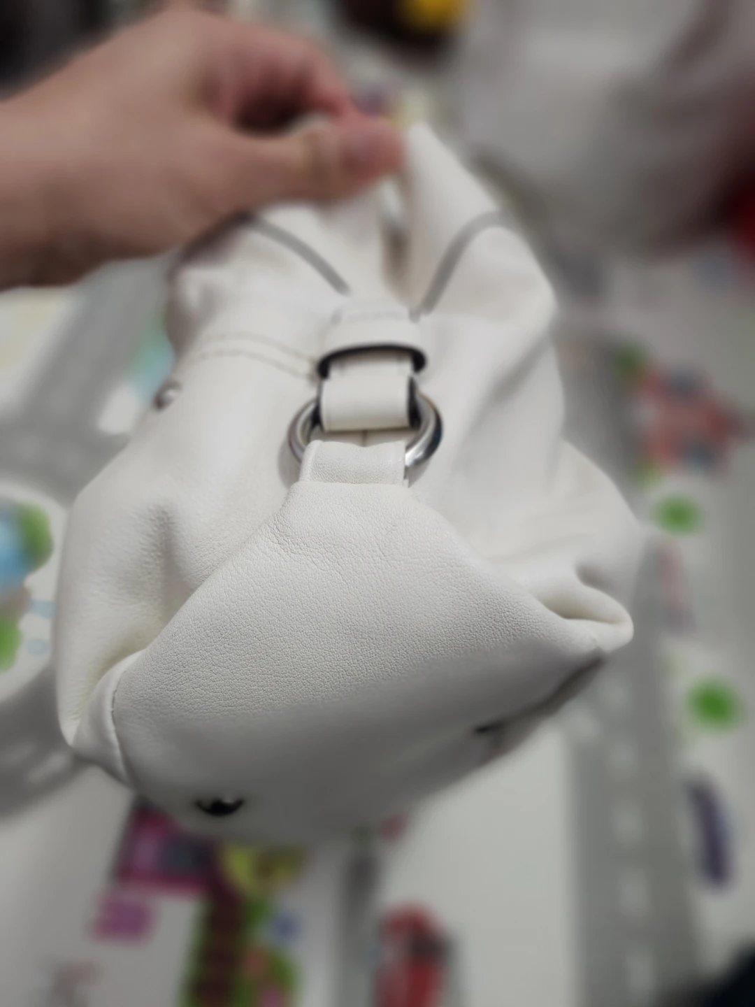 Coach White Leather Tote Bag - photo 4