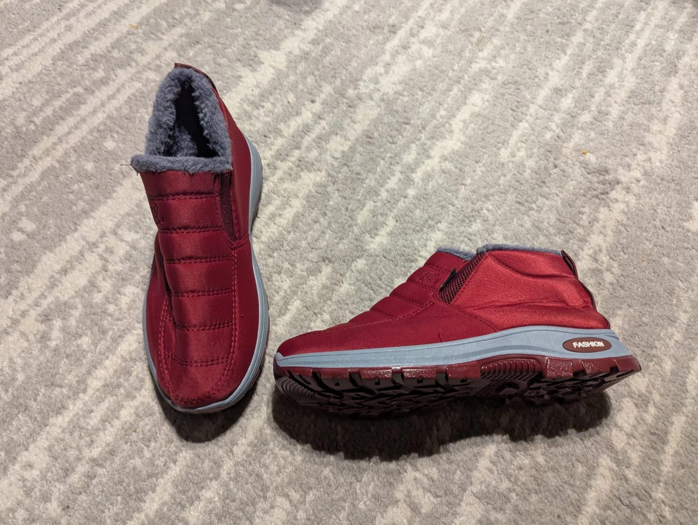 Red Winter Boots with Fur Lining - photo 4