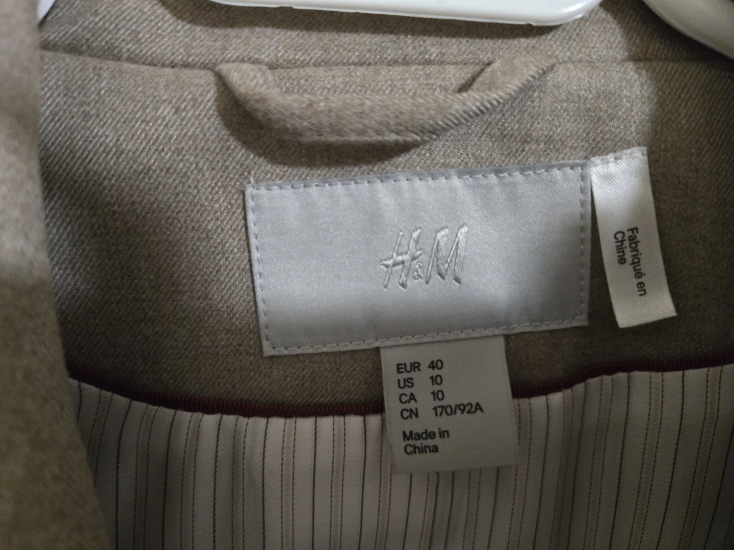 H&M Blazer - Size 10 - Beige - photo 4