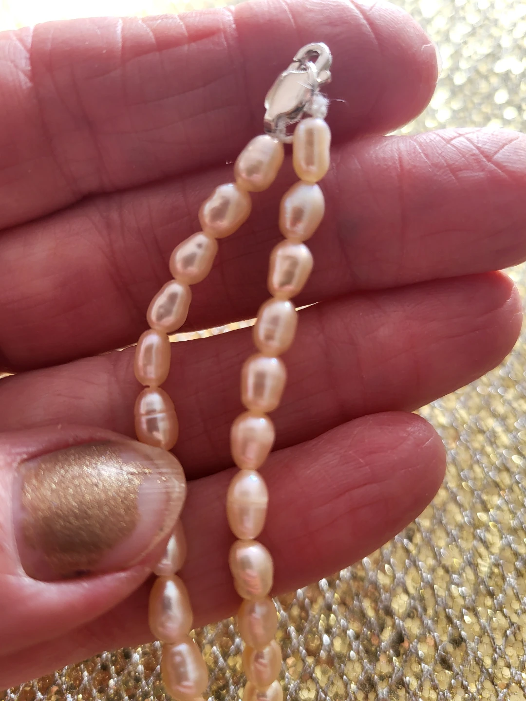 Brand New Light Pink Freshwater Pearl Necklace - photo 2
