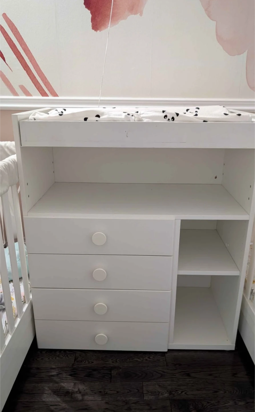 Ikea Convertible Change Table to Desk - photo 3