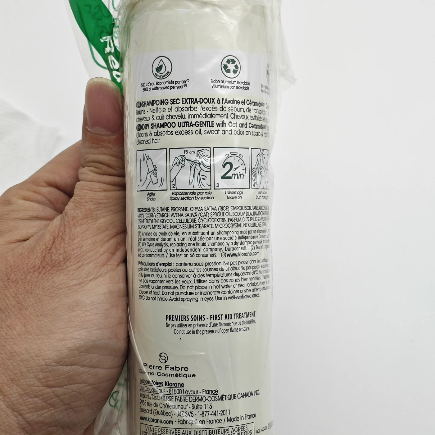 Klorane Dry Shampoo Ultra-Gentle 150ml - photo 3
