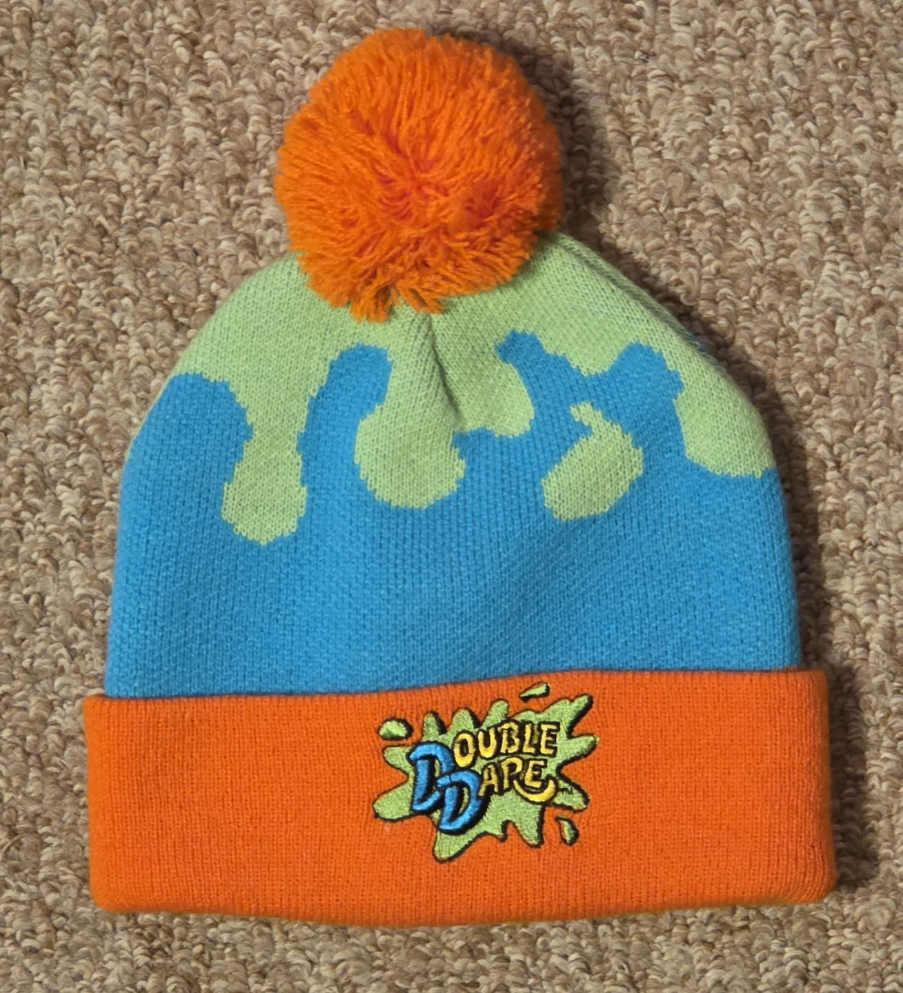 The Nick Box Nickelodeon Exclusive Double Dare Winter Beanie Hat
