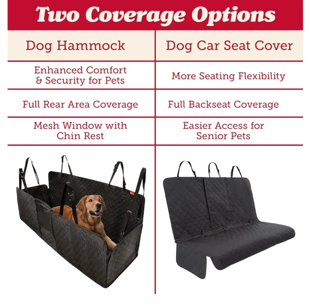 Lusso Gear Dog Car Seat Cover for Back Seat - 100% Waterpro.... - photo 2