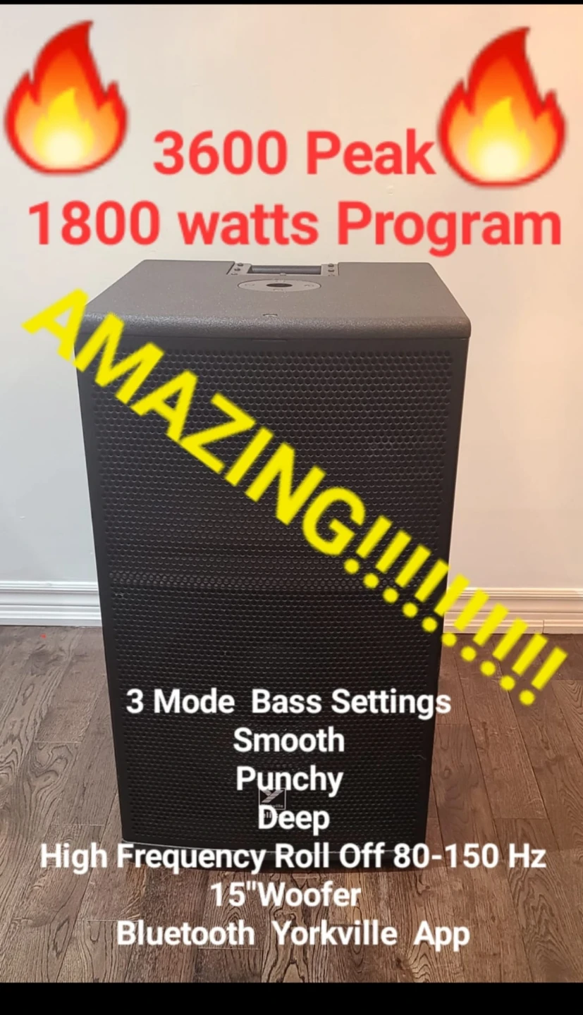 Yorkville  Elite ES15P Powered Subwoofer   3600 peak