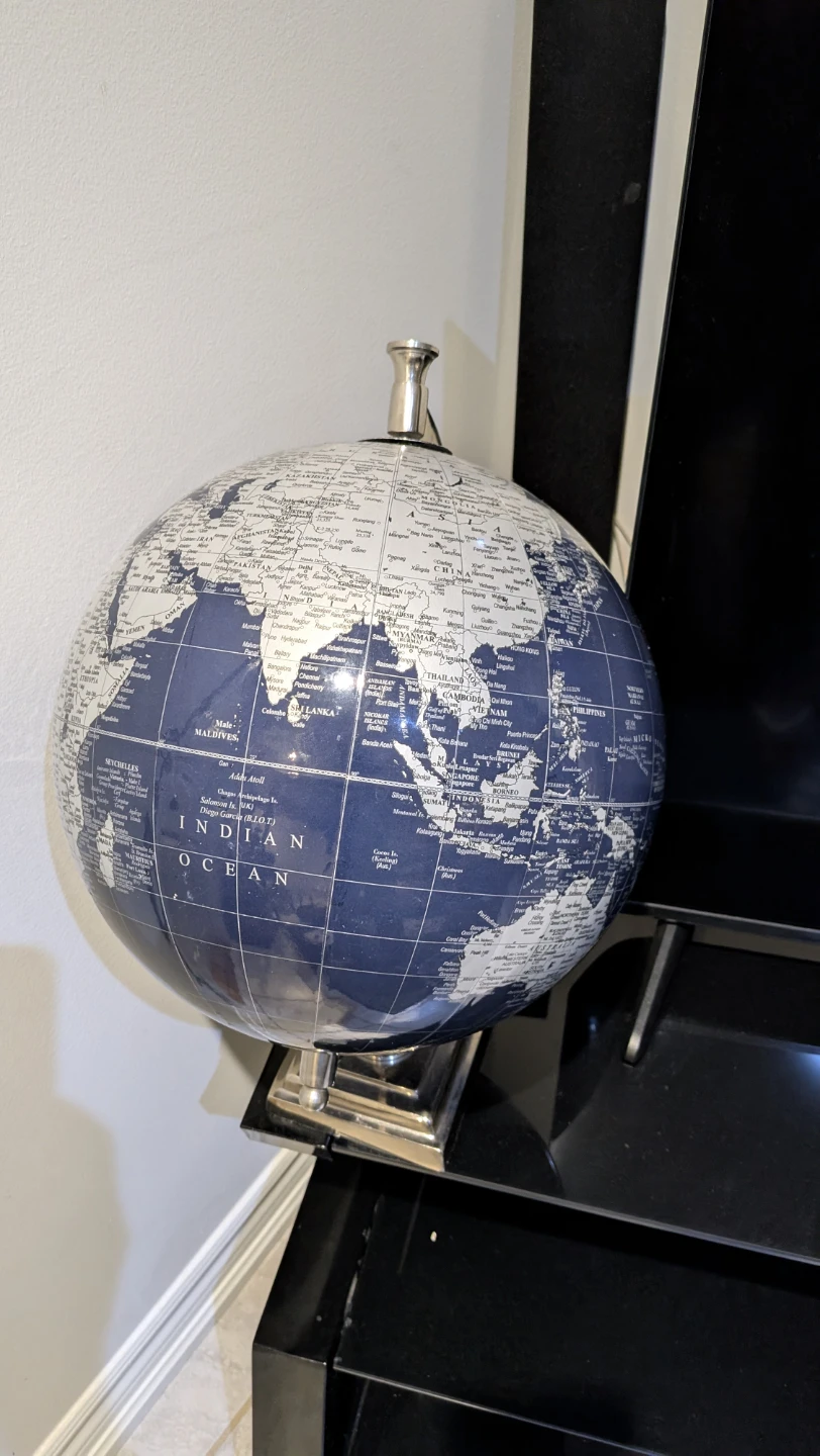 Decorative Globe with Silver Stand