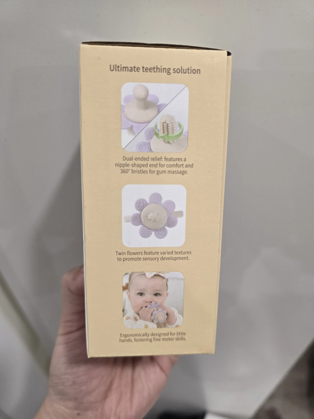 [BRAND NEW] Silicone Twin Flower Teether (Sky Blue) - photo 2