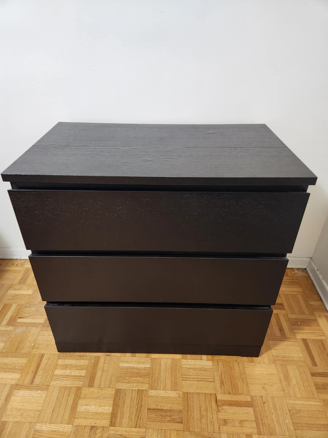 IKEA  Black-Brown 3-Drawer Dresser