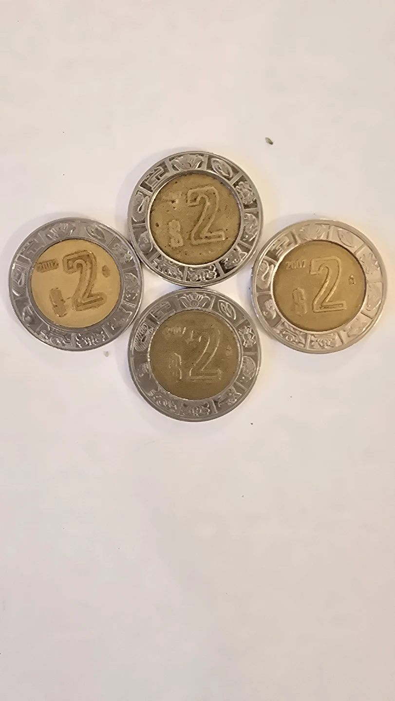 Collection of Mexican Coins - $1 and $2 Pesos