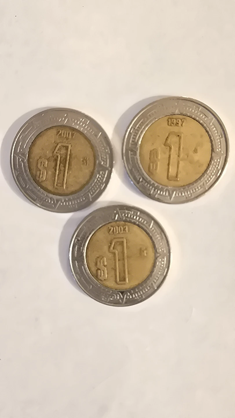 Collection of Mexican Coins - $1 and $2 Pesos - photo 3