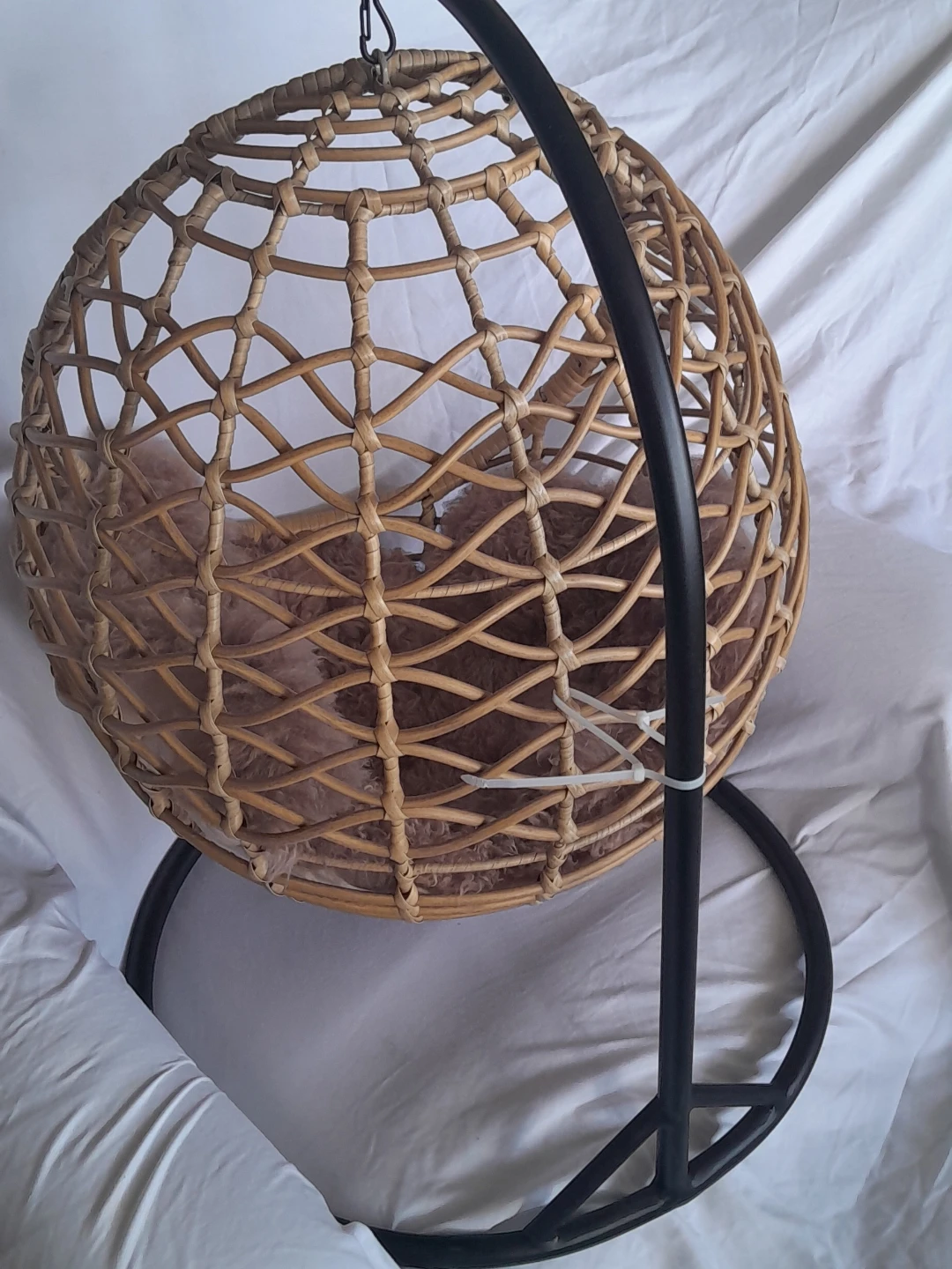 Wicker Hanging Egg Chair for Cats and Small Dogs with - photo 3