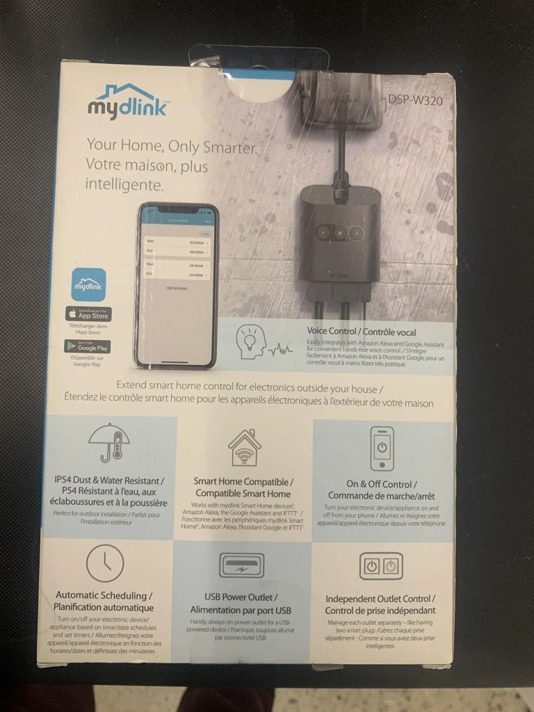 D-Link Outdoor Wi-Fi Smart Plug - DSP-W320 - photo 2