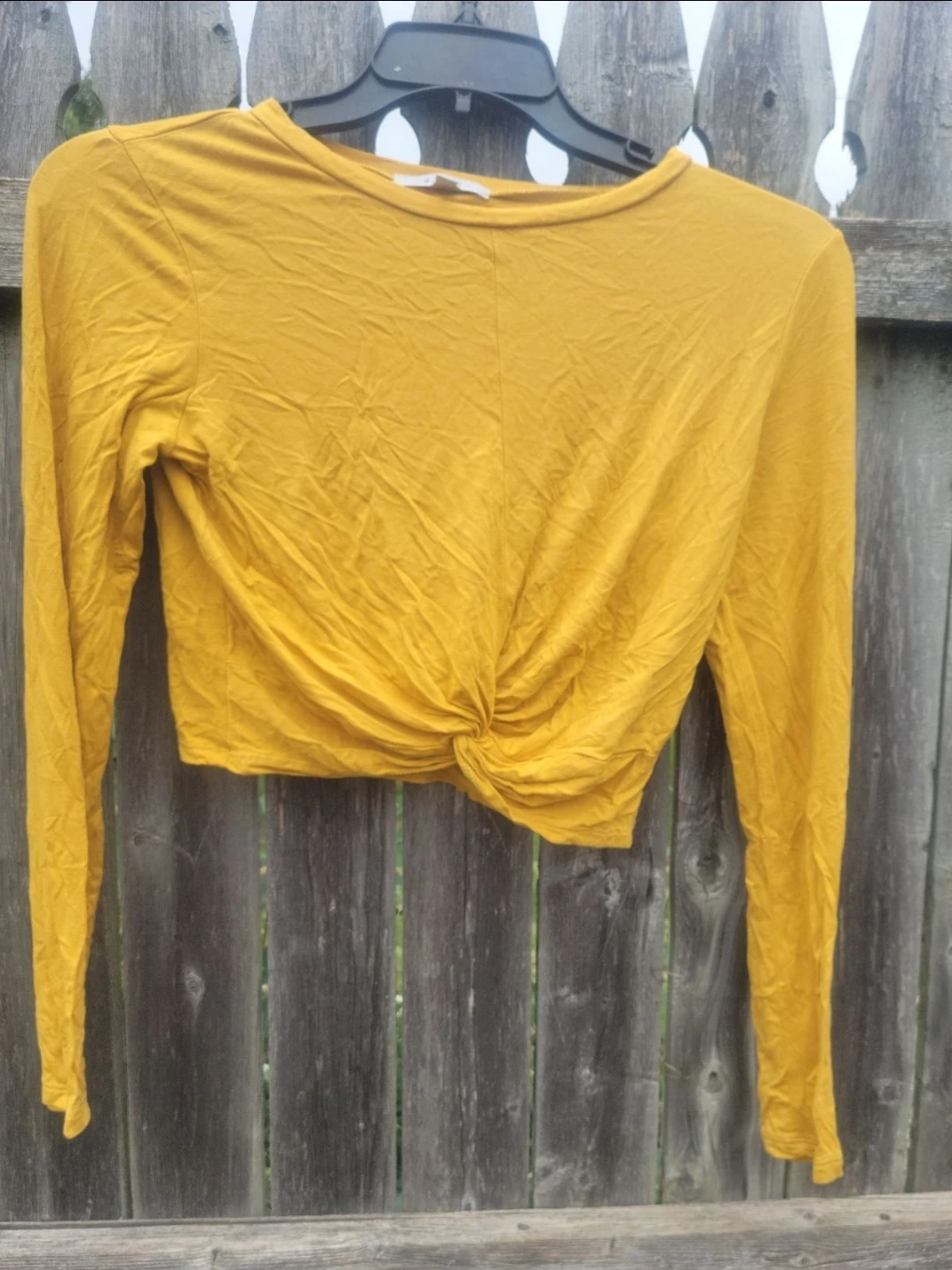 Gaze Yellow Long Sleeve Top - Size M