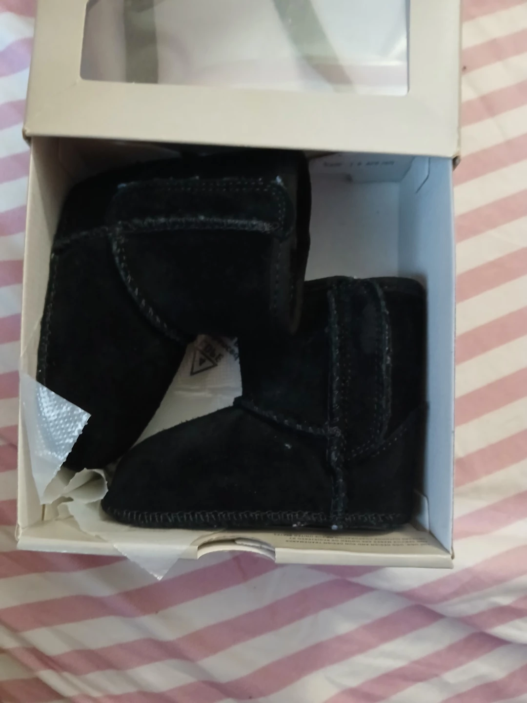 UGG Baby Classic Black Boots Size 0/1 - photo 4
