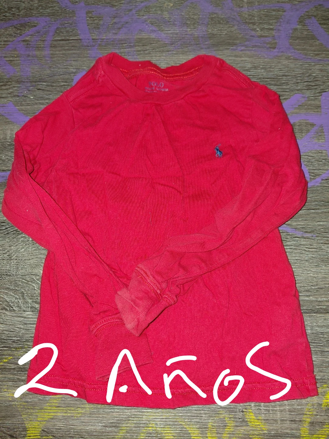 Ralph Lauren Red Long Sleeve Shirt - Size 2T