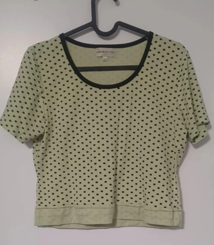 Laura Petites P/S Top - Polka Dot