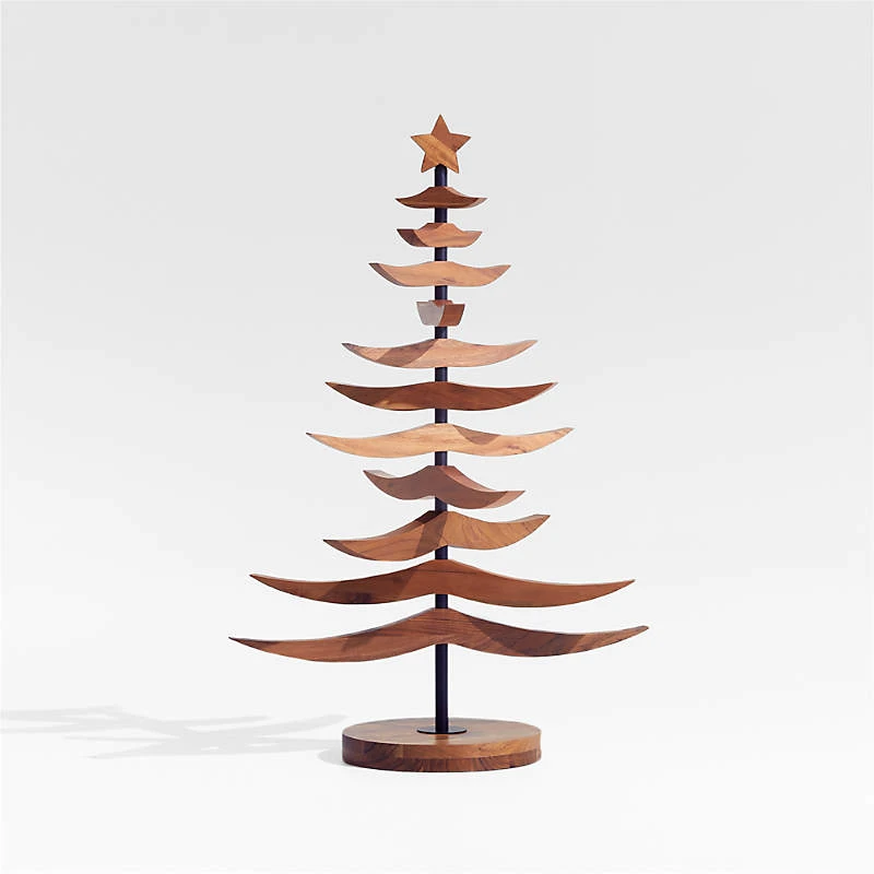 Crate&Barrel wood Christmas tree (Warm Acacia Tannenbaum) - photo 2