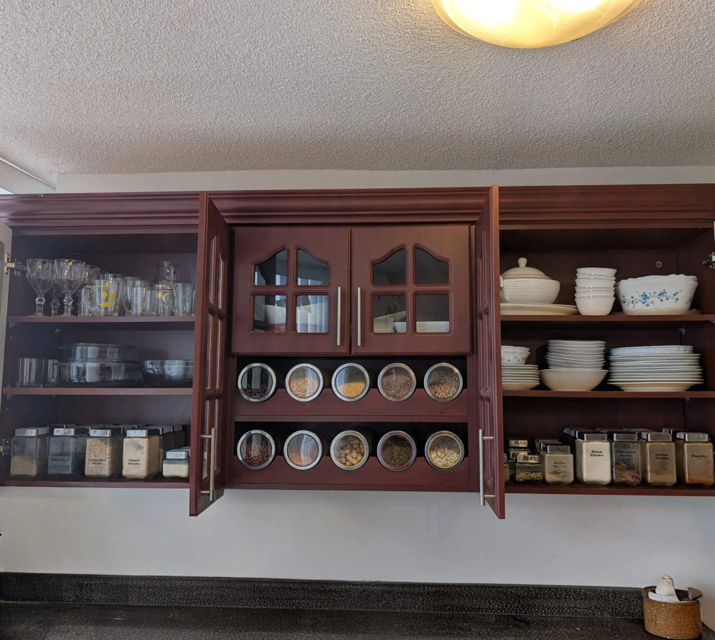 22 glass storage jars with stainless steel lids - photo 3