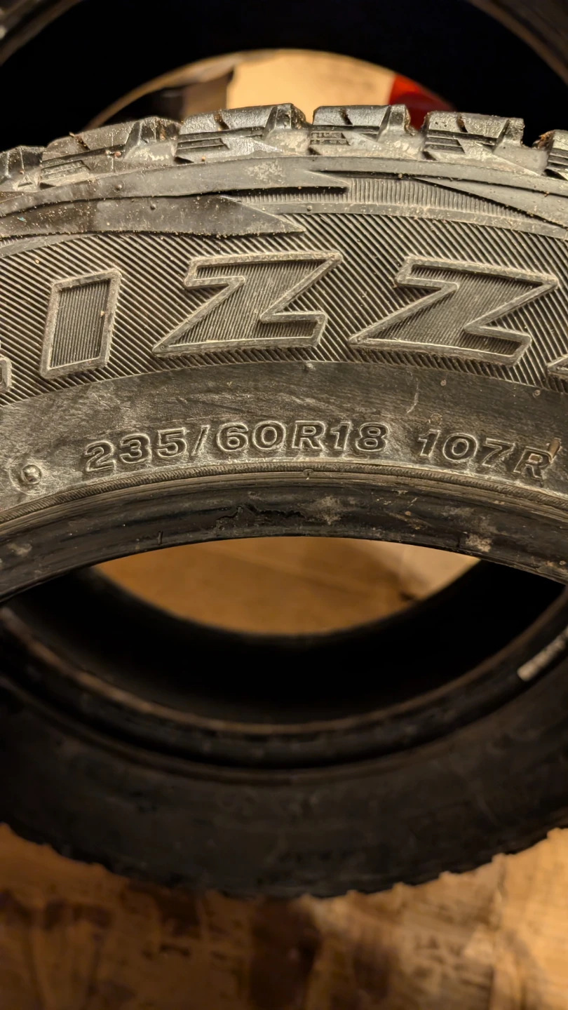 Bridgestone Blizzak 235/60R18 Tires (Set of 3) - photo 5