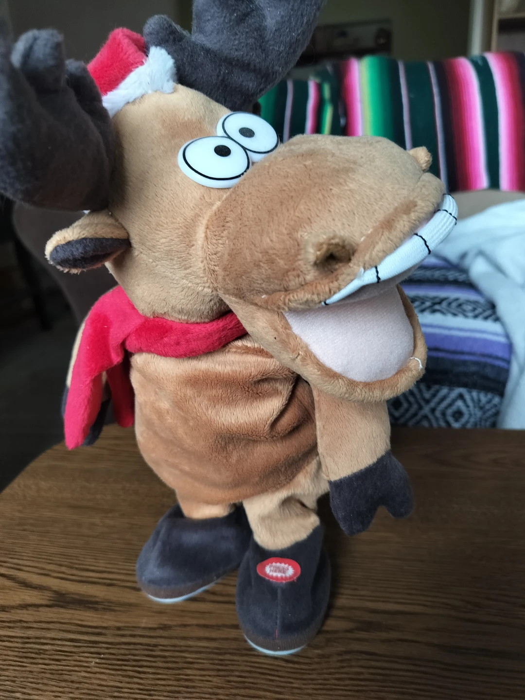 Plush Moose Christmas Toy