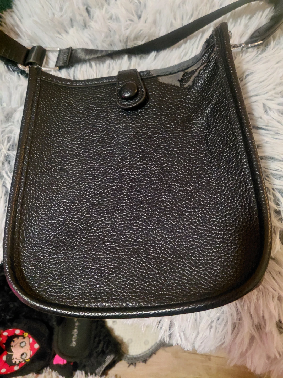 Black Leather Crossbody Bag - photo 2