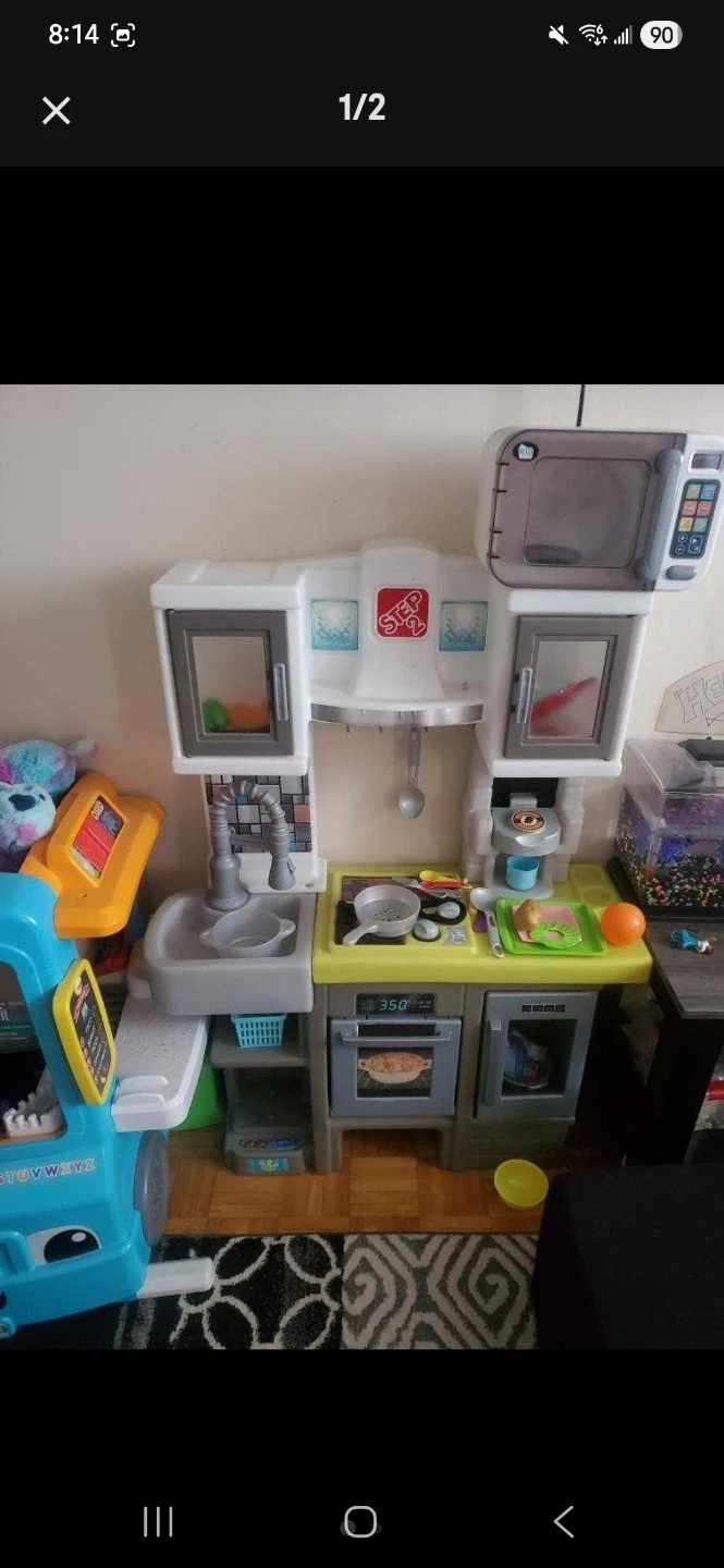 Step2 Kids Play Kitchen with Microwave and Accessories