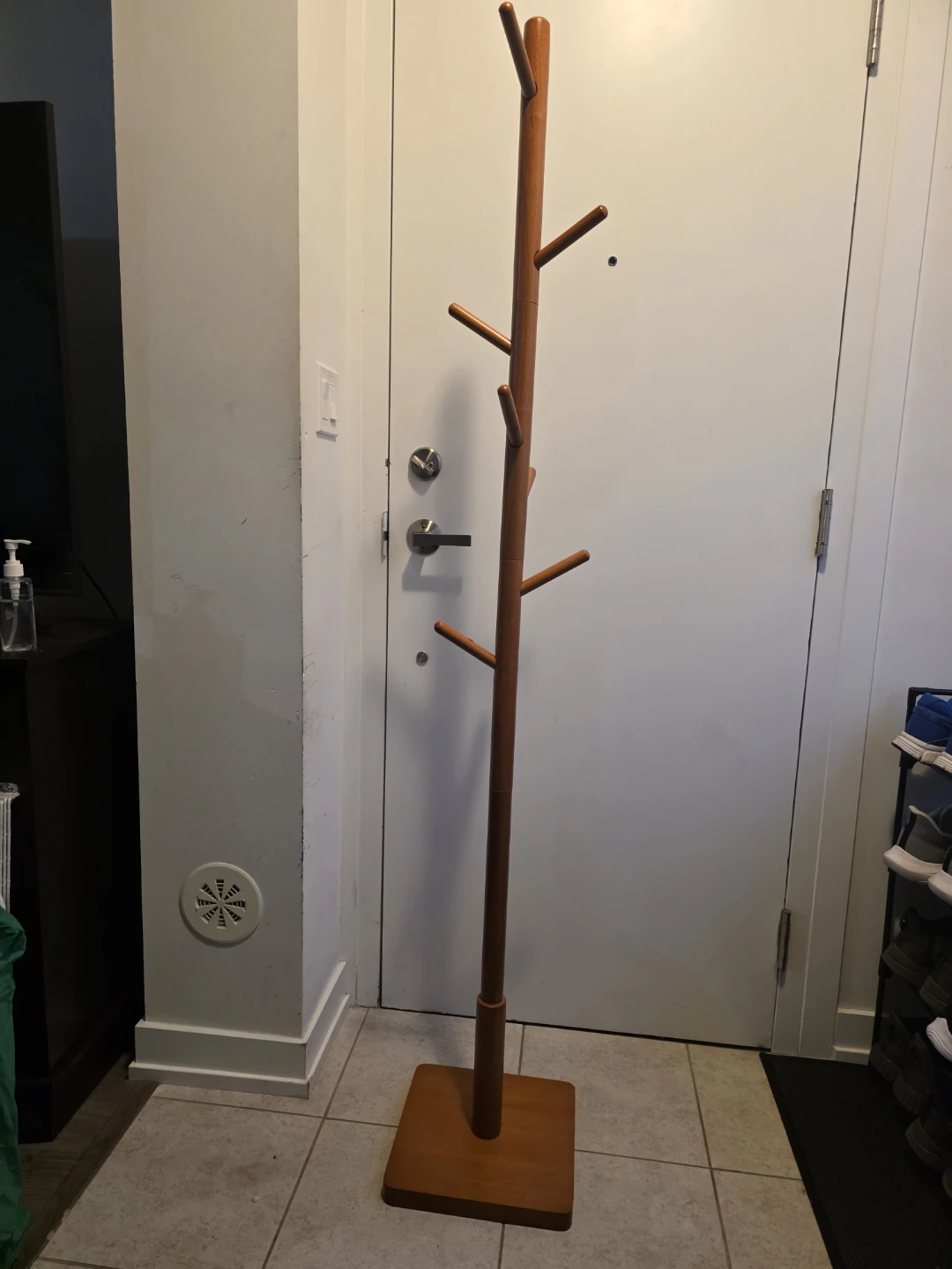Wooden Coat Rack Stand