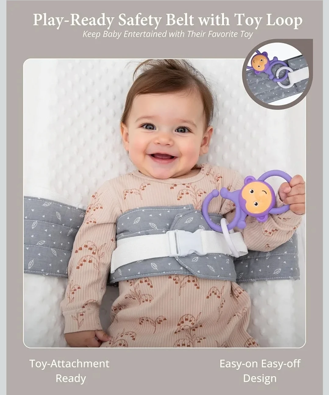 COZINUS Changing Table Safety Strap - Grey - photo 4