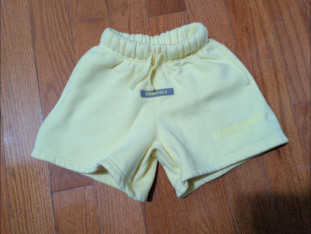 Essentials Fear of God Kids Sweat Shorts - Yellow