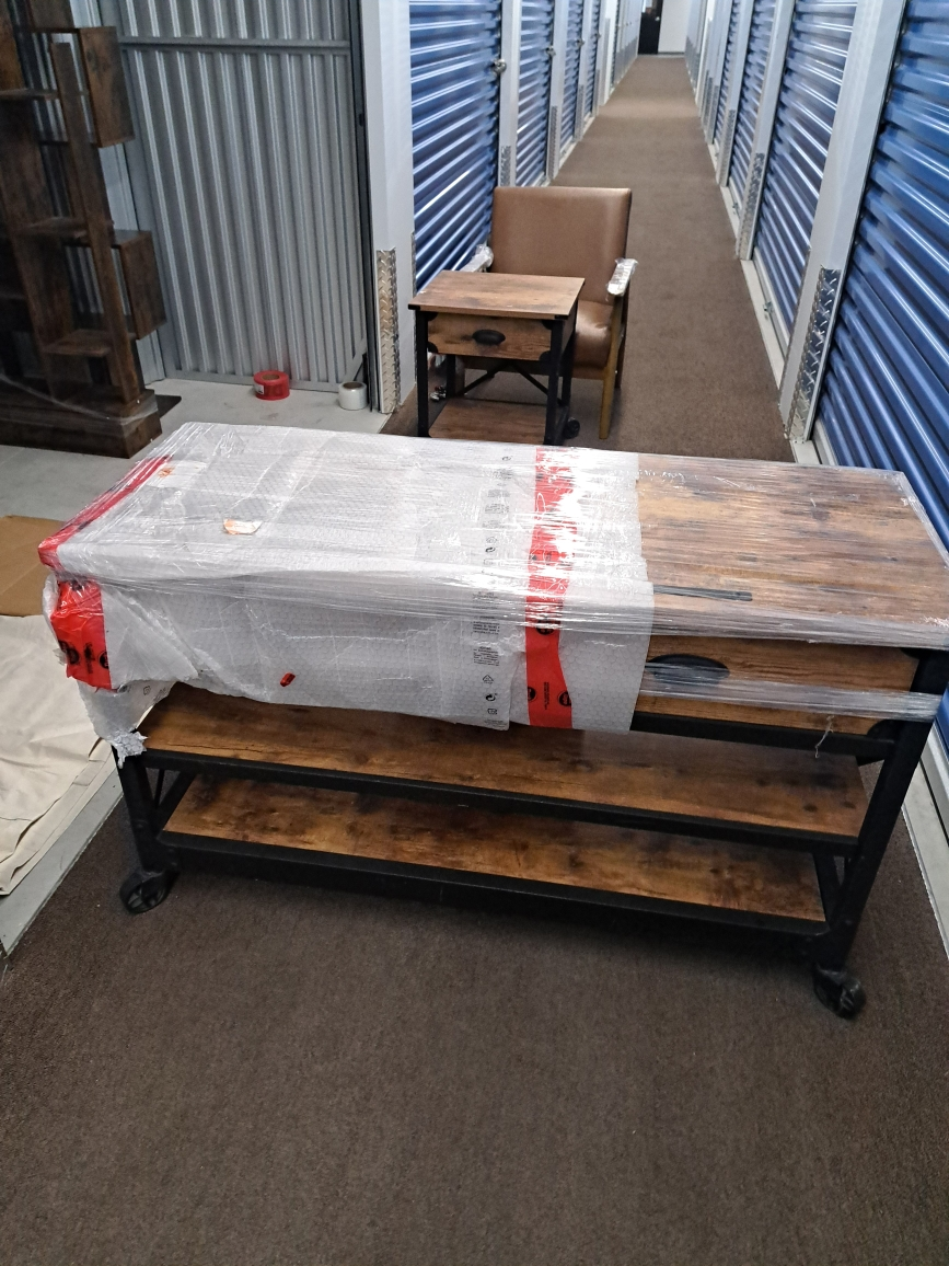 Rustic Industrial TV stand with 2 drawers - photo 5