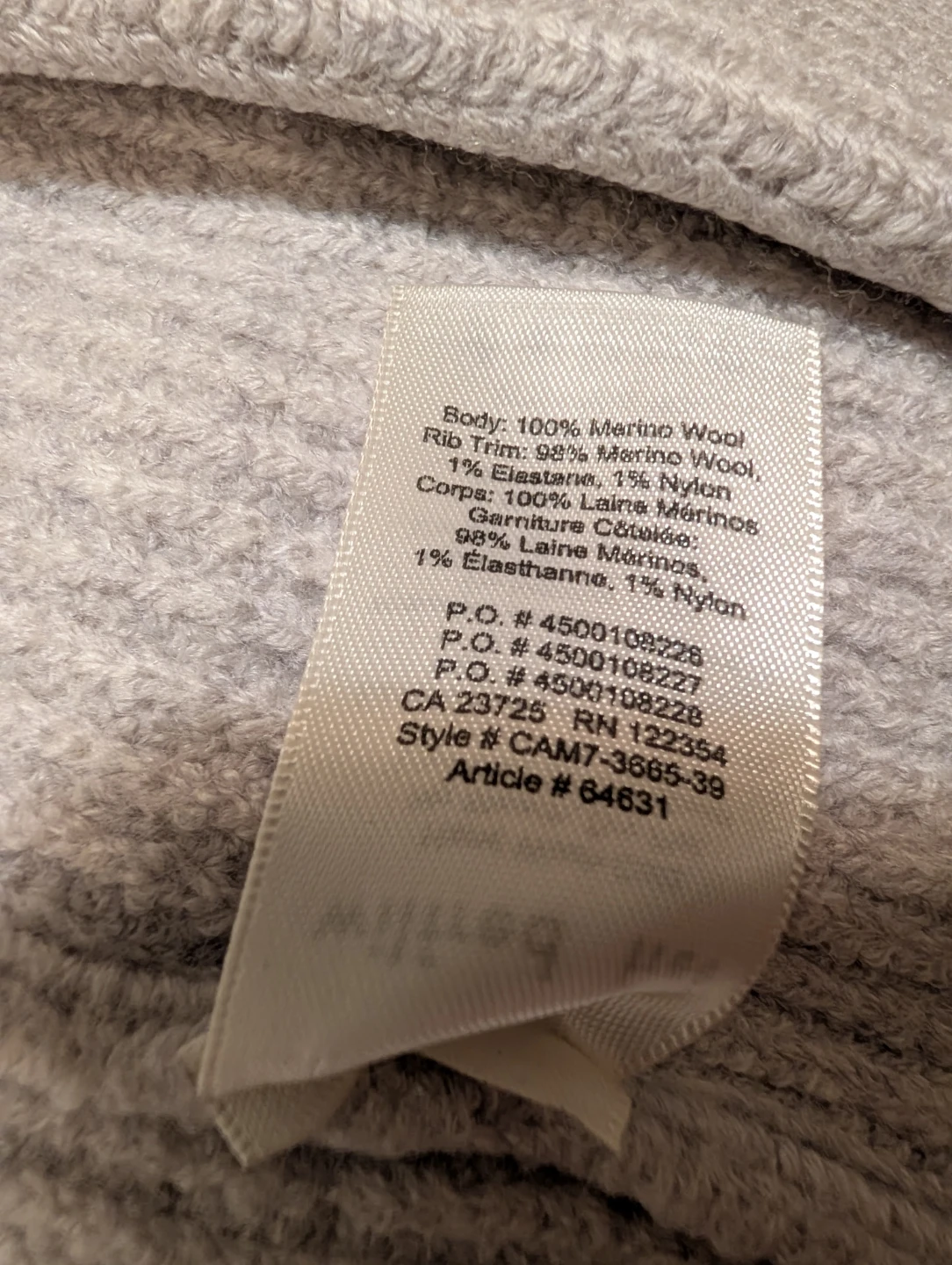 Wilfred Free grey rib 100% merino wool cardigan sizeXS - photo 5