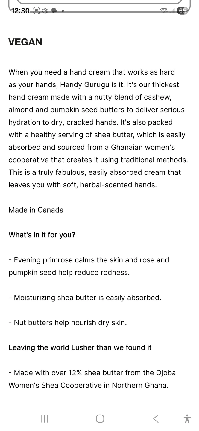 Lush Handy Gurugu Hand Cream 100g - photo 4