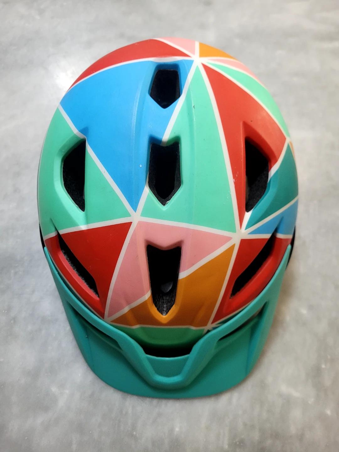 Colorful Bike Helmet with Rear Light - photo 2