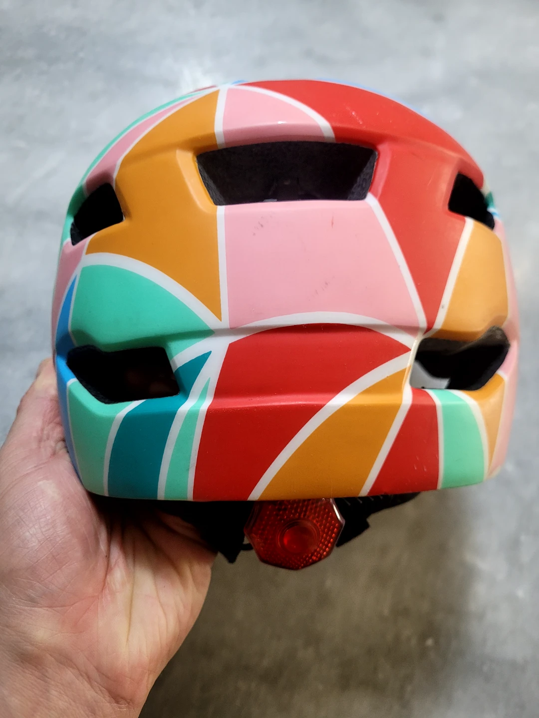 Colorful Bike Helmet with Rear Light - photo 3