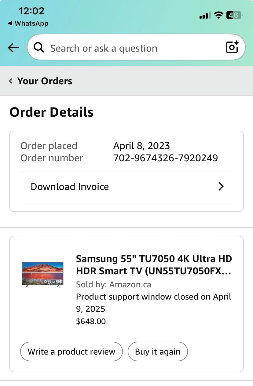 Samsung 55" TU7050 4K Ultra HD HDR Smart TV - photo 2