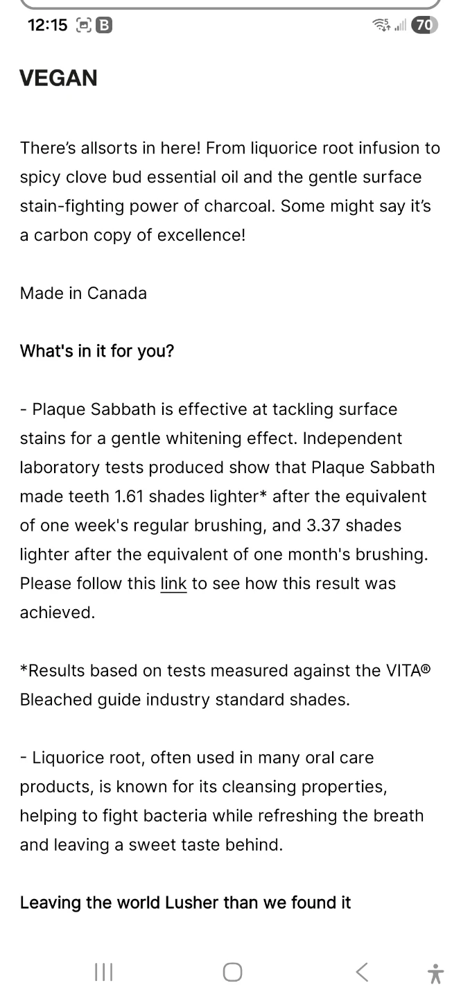 Plaque Sabbath Toothpaste - 120g - photo 2