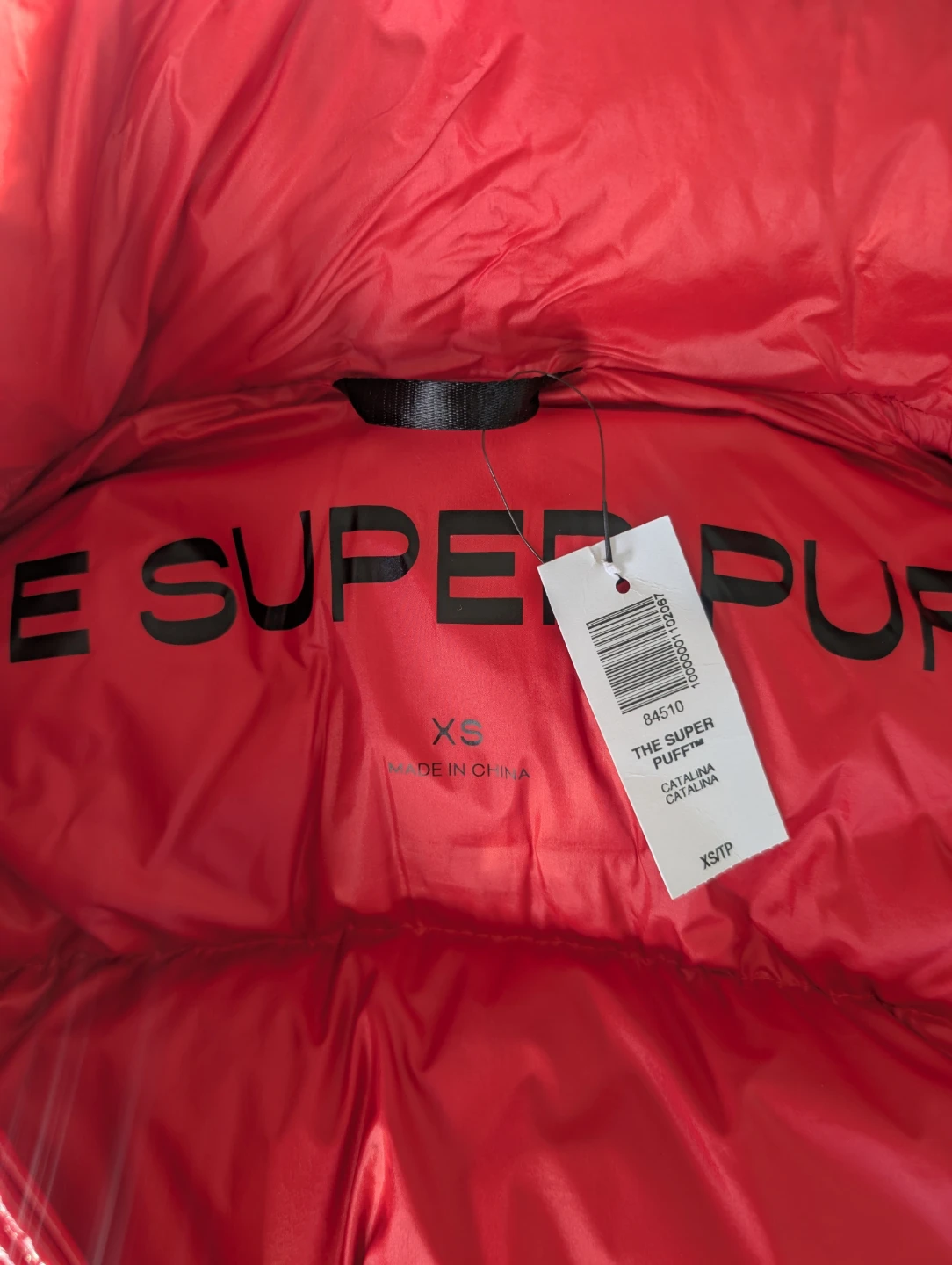 Super Puff Shorty Hi-Gloss Puffer Jacket Red XS - photo 2