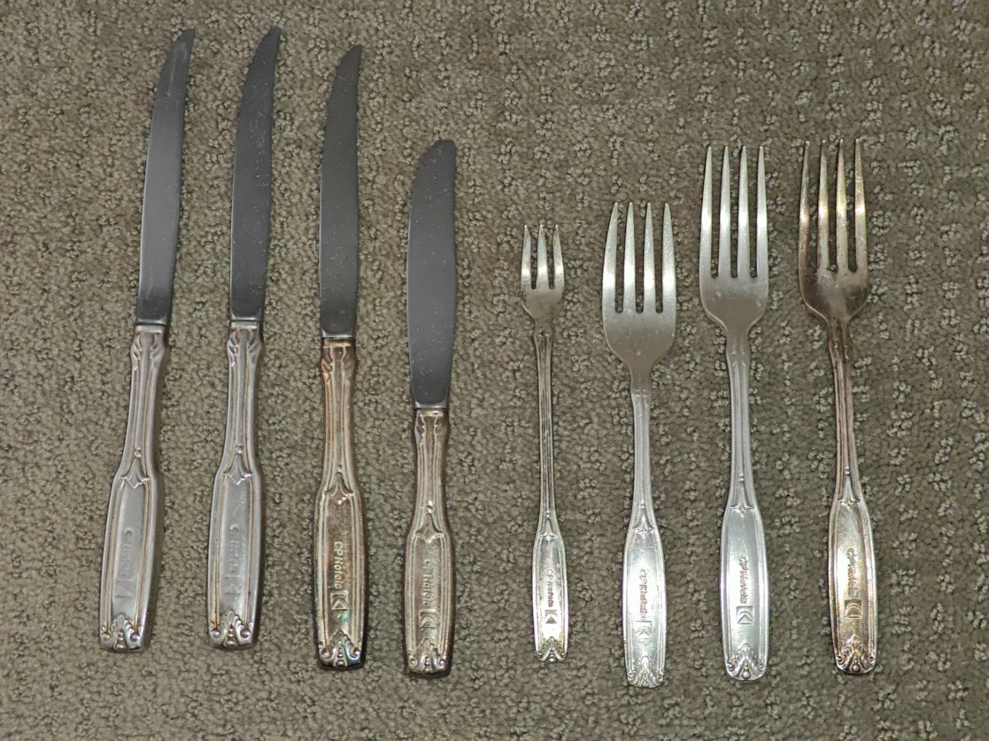 Vintage CP Hotels Silver Plated Canadian Pacific Flatware 8 Pcs